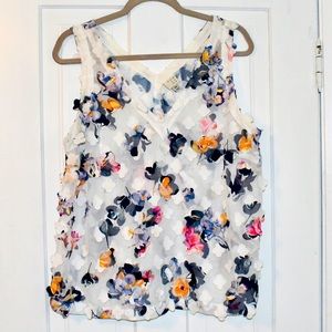Sheer Floral Texture Top